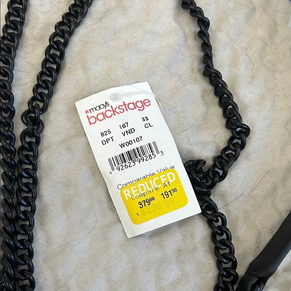 Pinko Black Crossbody Bag with Black Chain Strap - Picture 8 of 8